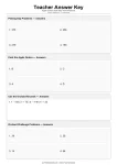 Teacher Answer Key answer key