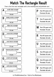 Match The Rectangle Result printable worksheet