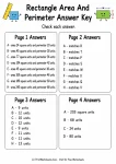 Rectangle Area And Perimeter Answer Key answer key