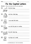 Fix the Capital Letters printable worksheet