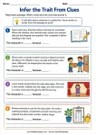Infer the Trait From Clues printable worksheet