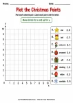 Plot the Christmas Points printable worksheet