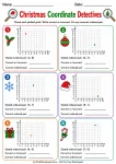 Christmas Coordinate Detectives printable worksheet