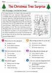 The Christmas Tree Surprise printable worksheet