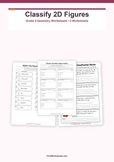 Geometry Worksheets Worksheet - Classify Two-Dimensional Figures Worksheets for Grade 5 | Free Printable