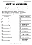Build the Comparison printable worksheet
