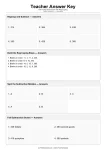 Teacher Answer Key answer key
