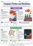 Compare Fiction and Nonfiction printable worksheet