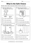 What Is the Safe Choice printable worksheet