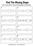 Find The Missing Shape printable worksheet