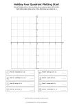Holiday Four Quadrant Plotting Start printable worksheet