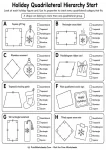 Holiday Quadrilateral Hierarchy Sort printable worksheet