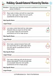 Holiday Quadrilateral Hierarchy Stories printable worksheet
