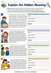 Explain the Hidden Meaning printable worksheet