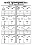 Holiday Input Output Machines printable worksheet