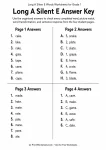 Long A Silent E Answer Key answer key