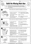 Build the Missing Main Idea printable worksheet