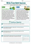 Write From Both Sources printable worksheet