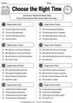 Choose the Right Time printable worksheet