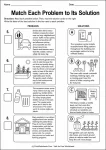 Match Each Problem to Its Solution printable worksheet