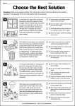 Choose the Best Solution printable worksheet