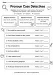 Pronoun Case Detectives printable worksheet