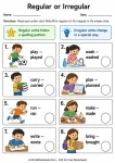 Regular or Irregular printable worksheet