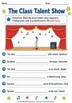 The Class Talent Show printable worksheet