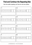 Find and Continue the Repeating Rule printable worksheet