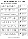 Match Each Pattern to Its Rule printable worksheet