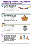 Repeating Pattern Story Problems printable worksheet