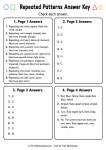 Repeated Patterns Answer Key answer key