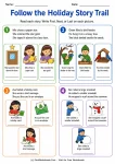 Follow the Holiday Story Trail printable worksheet