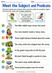 Meet the Subject and Predicate printable worksheet
