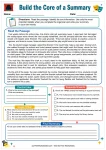 Build the Core of a Summary printable worksheet