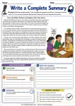 Write a Complete Summary printable worksheet