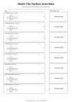 Match The Surface Area Nets printable worksheet