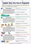Explain How the Text Is Organized printable worksheet
