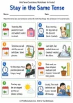 Stay in the Same Tense printable worksheet