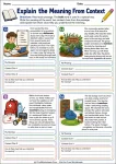 Explain the Meaning From Context printable worksheet