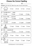 Choose the Correct Spelling printable worksheet