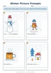 Winter Picture Prompts printable worksheet