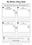 My Winter Story Book printable worksheet