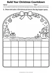 Build Your Christmas Countdown printable worksheet