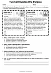 Two Communities One Purpose - Grades 3-5 Day of the Dead reading comprehension worksheet