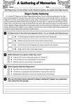 A Gathering of Memories - Grades 3-5 Day of the Dead reading comprehension worksheet