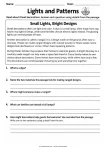 Lights and Patterns printable worksheet