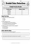 Dreidel Data Detectives printable worksheet