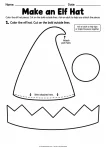 Make an Elf Hat printable worksheet