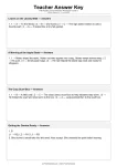 Teacher Answer Key - Grade 2 2nd grade fall reading comprehension teacher answer key